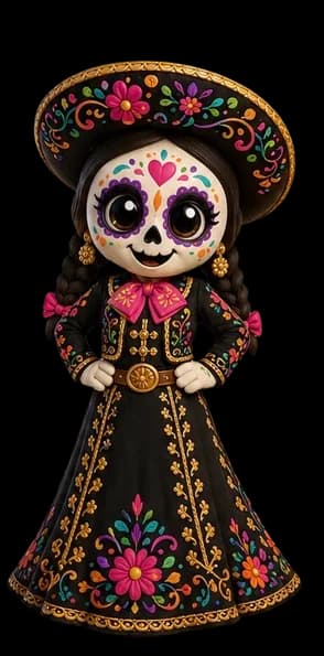 DODFest Catrina mascot